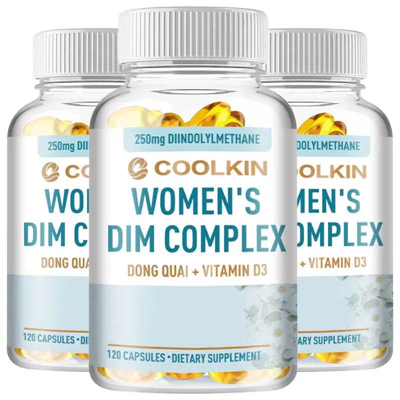 DIM Supplements for Women - Hormone Balance, Promotes Estrogen Metabolism, Menopausal Support, Antioxidant - 120 Capsules Three - Best choice United States