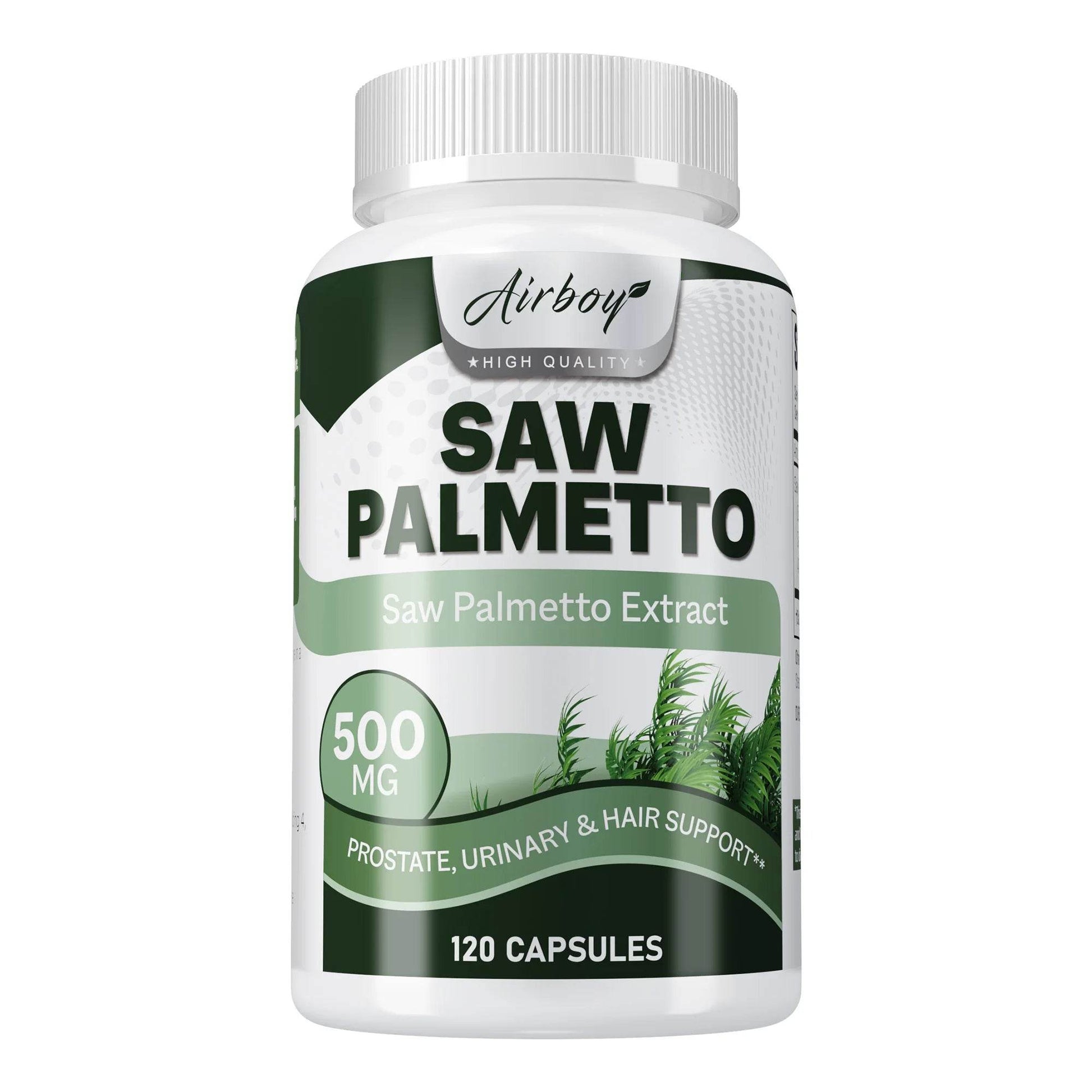 Saw Palmetto Capsules - for Men Prostate Health Supports Urinary Tract Health Bladder Health Promotes Hair Growth - 120 Capsules 120 Capsules United States