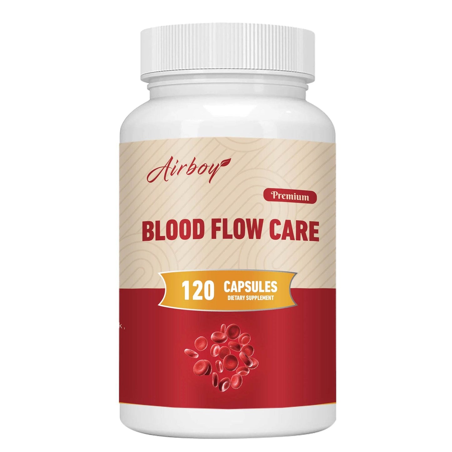 Blood Flow Care Supplement - Heart Health, Promotes Natural Blood Circulation - 120 Capsules 120 Capsules United States
