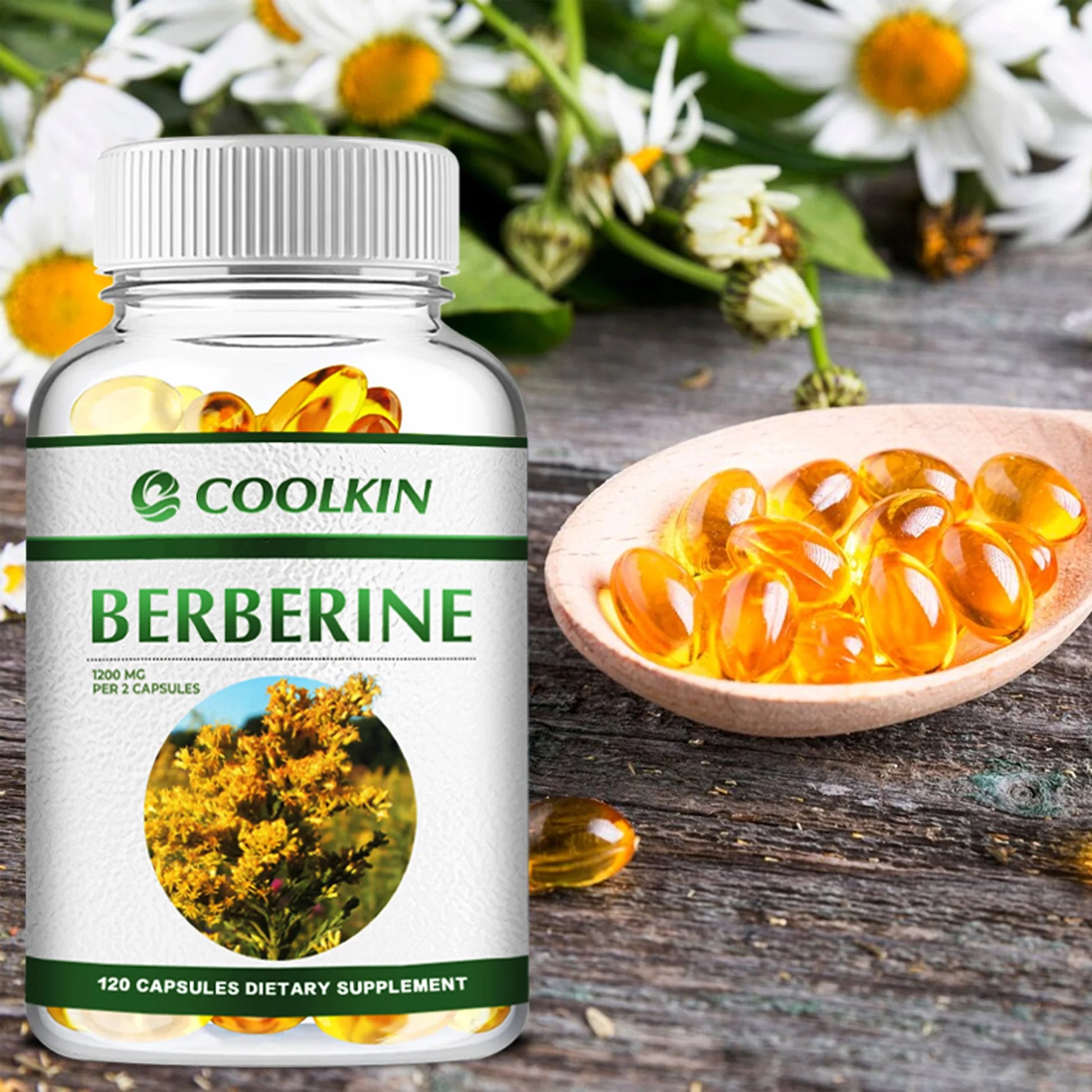 Premium Berberine Supplement - Supports Immune System, Cardiovascular Heart & Gastrointestinal Wellness - 120 Capsules