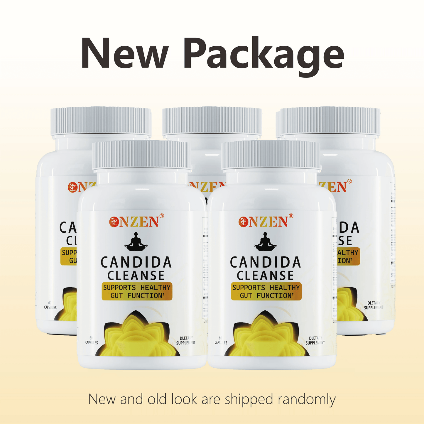 Candida Cleanse with Natural Herbs and Probiotics, Oregano Leaf, Wormwood, Black Walnut, Caprylic Acid