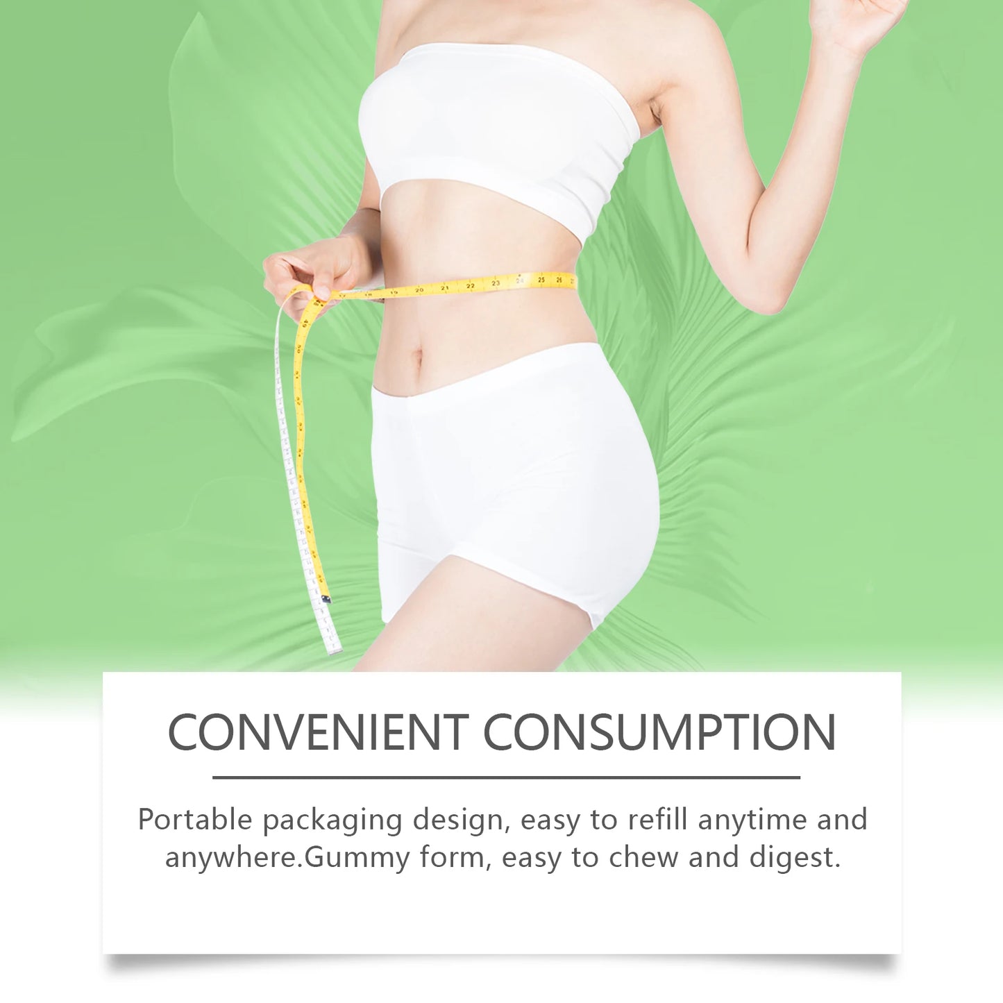 Googeer 30pcs Slimming Body Gummies Fat Burner Energy Support Dietary Supplement Fruit Flavor Anti Cellulite Weight Loss Gummies