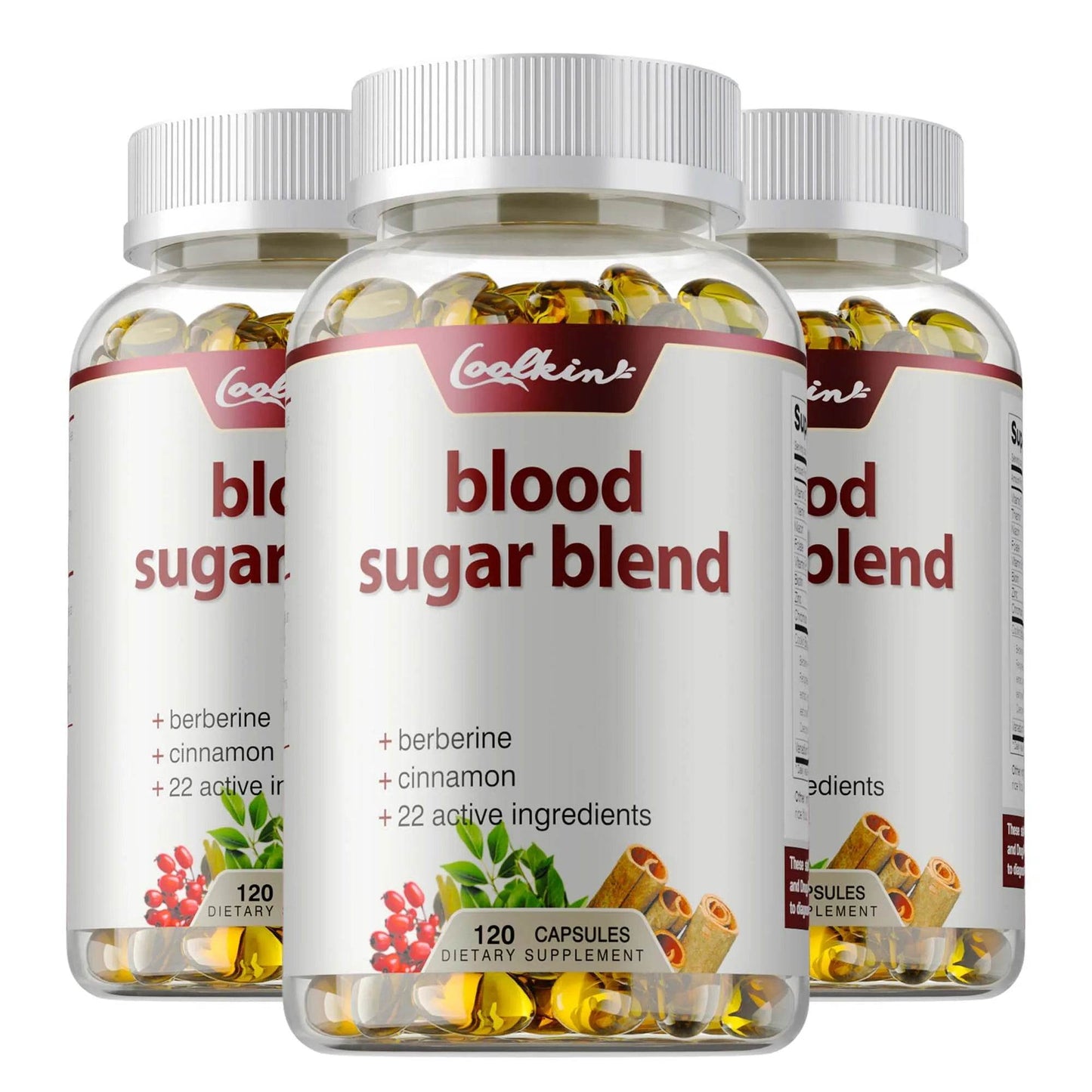 Blood Sugar Blend Capsules - Maintains Healthy Blood Sugar Levels and Supports Heart and Cardiovascular Health - 120 Capsules Three - Best choice United States