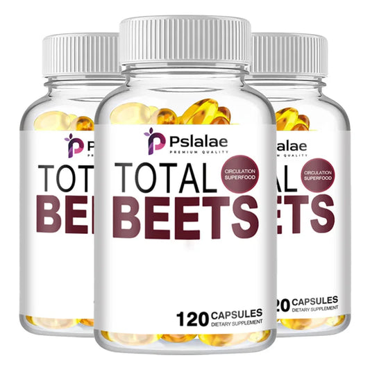 Total Beet Supplement - Promotes Circulation And Blood Flow, Heart Health - 120 Capsules Three - Best choice