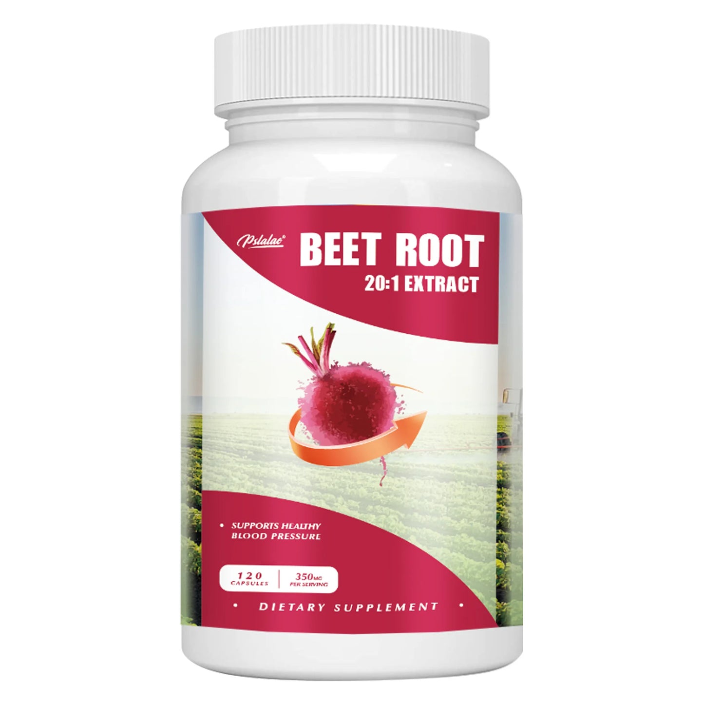 Beet Root Supplement 120 Capsules Supports Blood Pressure Athletic Performance Digestive Health Immune System One-Trial stage