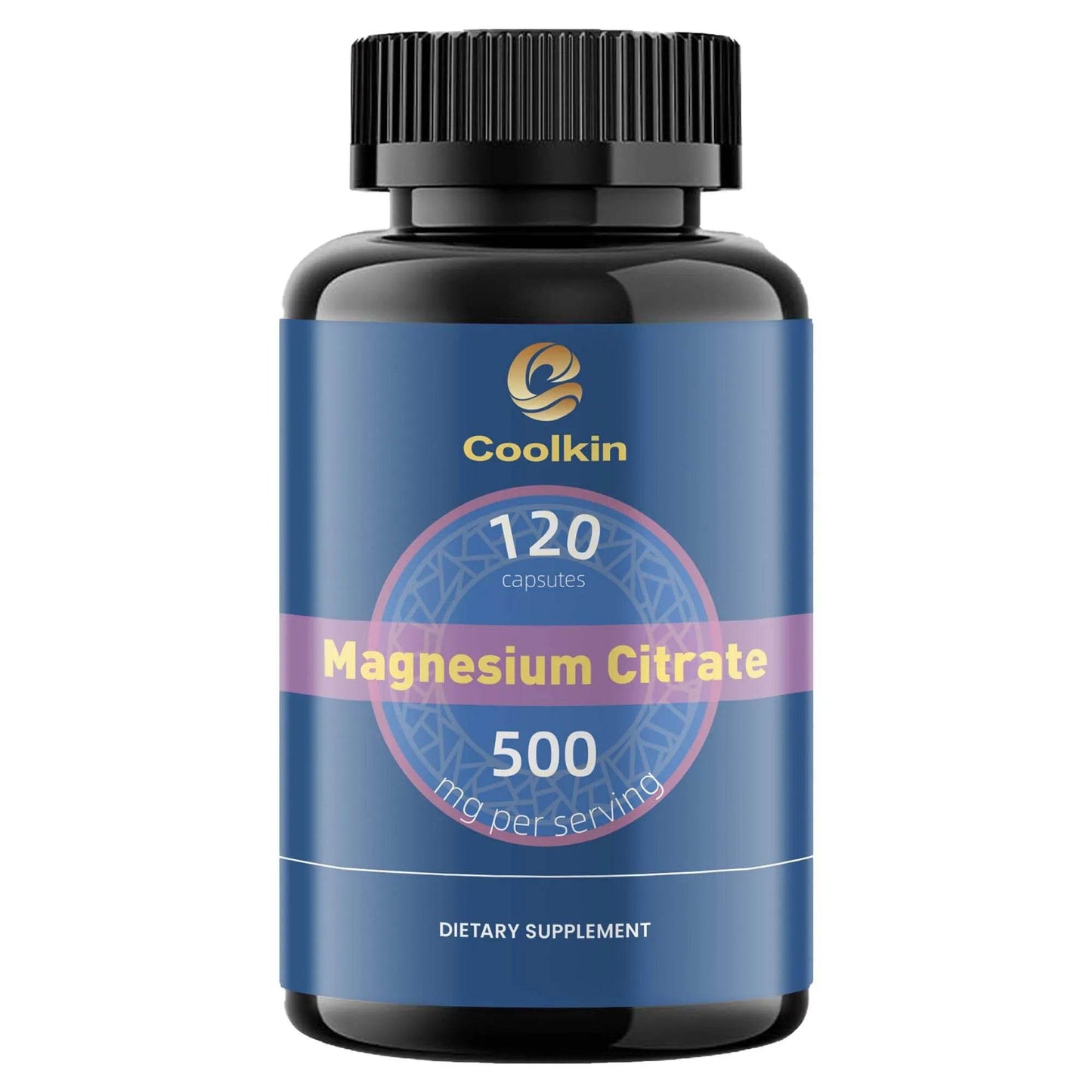 Magnesium Citrate Capsules - Muscle, Bone, Heart, Nervous System Support, Improve Sleep - 120 Capsules One - Trial stage United States