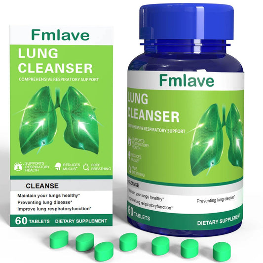 Lung Cleanser Health Supplement, Powerful Herbals Extract Formula For Lung Cleanse, Immune & Mucus Support, 60 Tablets (36g) United States