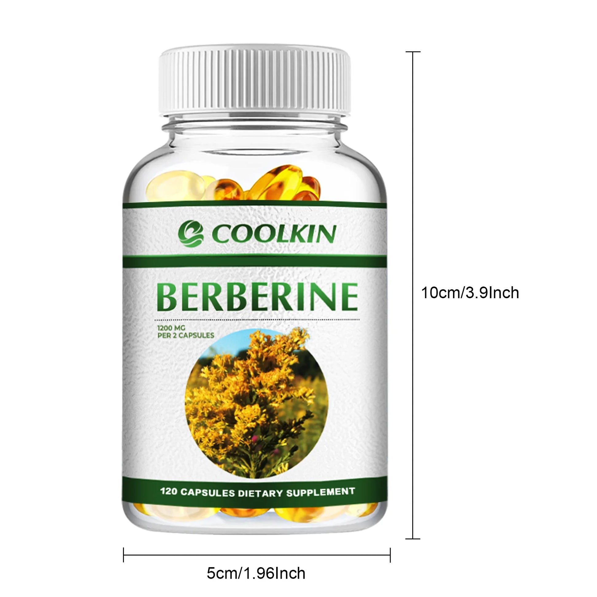 Premium Berberine Supplement - Supports Immune System, Cardiovascular Heart & Gastrointestinal Wellness - 120 Capsules