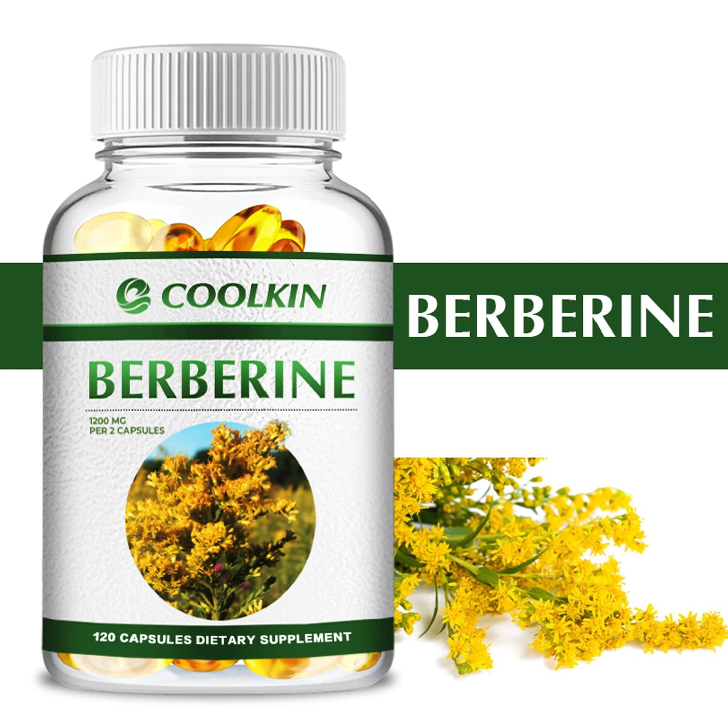 Premium Berberine Supplement - Supports Immune System, Cardiovascular Heart & Gastrointestinal Wellness - 120 Capsules
