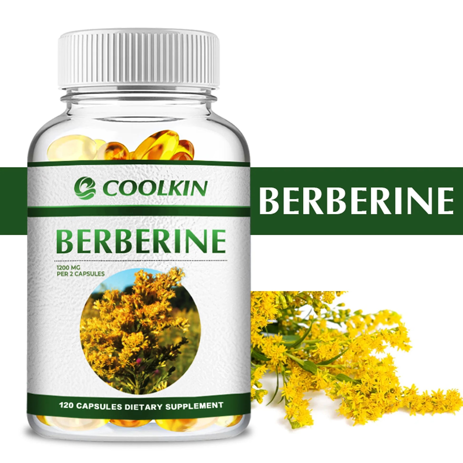 Premium Berberine Supplement - Supports Immune System, Cardiovascular Heart & Gastrointestinal Wellness - 120 Capsules