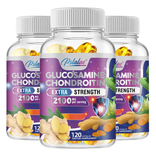 Glucosamine Chondroitin Joint Health Supplement with Turmeric Boswellia Quercetin 120 Capsules Support Mobility And Wellness Three - Best choice