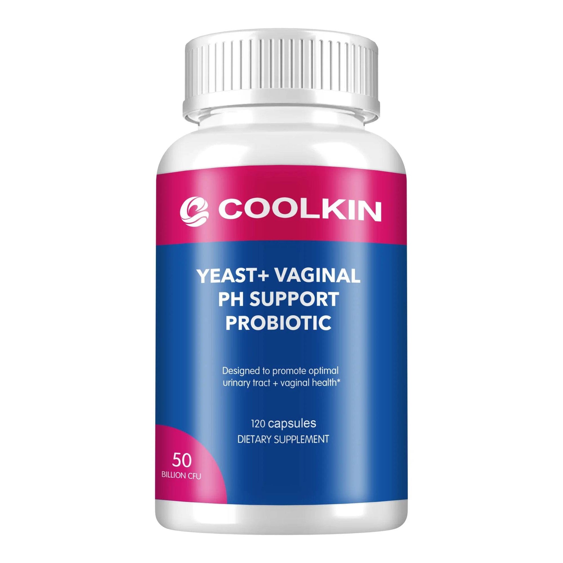 Yeast + Vaginal PH Support Probiotics - Promotes Urinary Tract Health, Digestion and Immune Support - 120 Capsules 120 Capsules United States