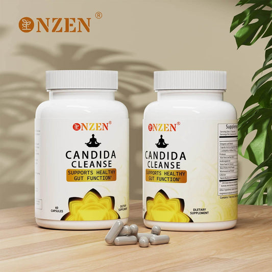 Candida Cleanse -Gut and ColonSupport -for Men & Women -AntiYeast Overgrowth -Oregano Leaf, Wormwood, Black Walnut, caprylic Ac United States