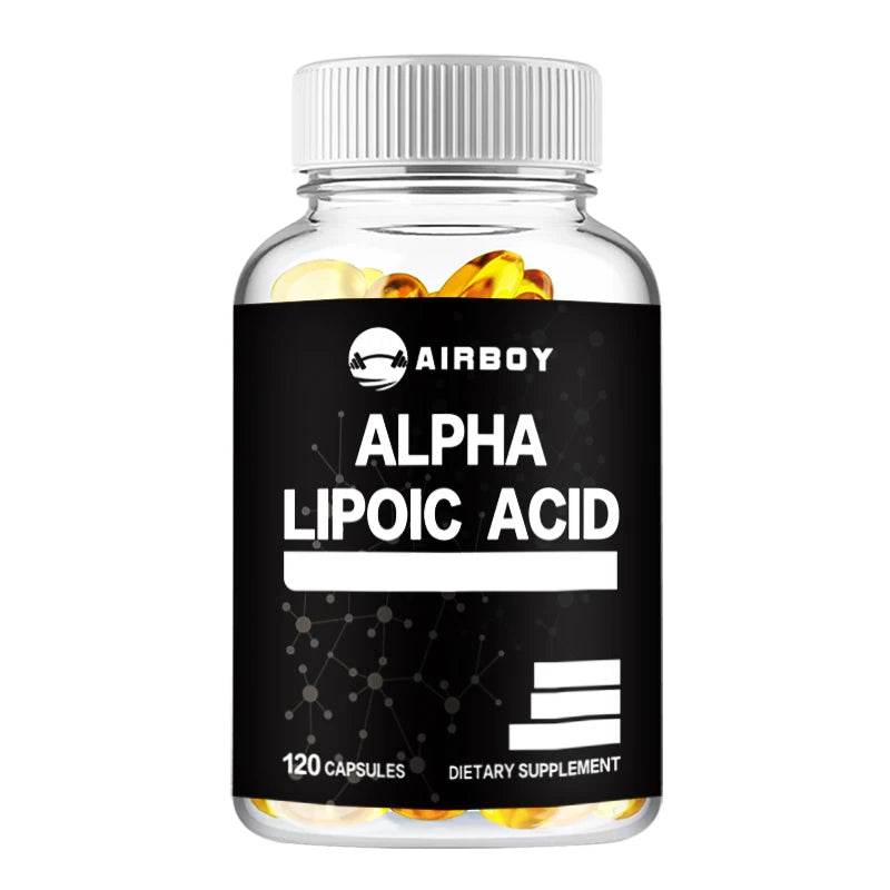 Alpha Lipoic Acid 600mg - for Brain and Heart Health, Relax Nervous System - 120 Capsules 120 Capsules United States