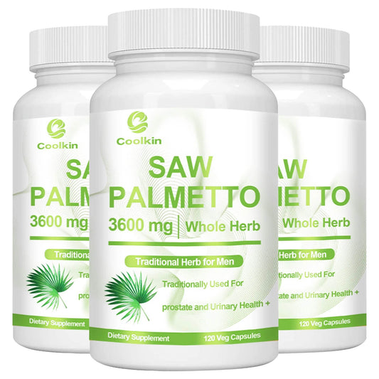 Saw Palmetto - Promotes Hair Growth and Urinary Support, Prostate Health, Prevents Hair Loss - 120 Capsules Three - Best choice United States