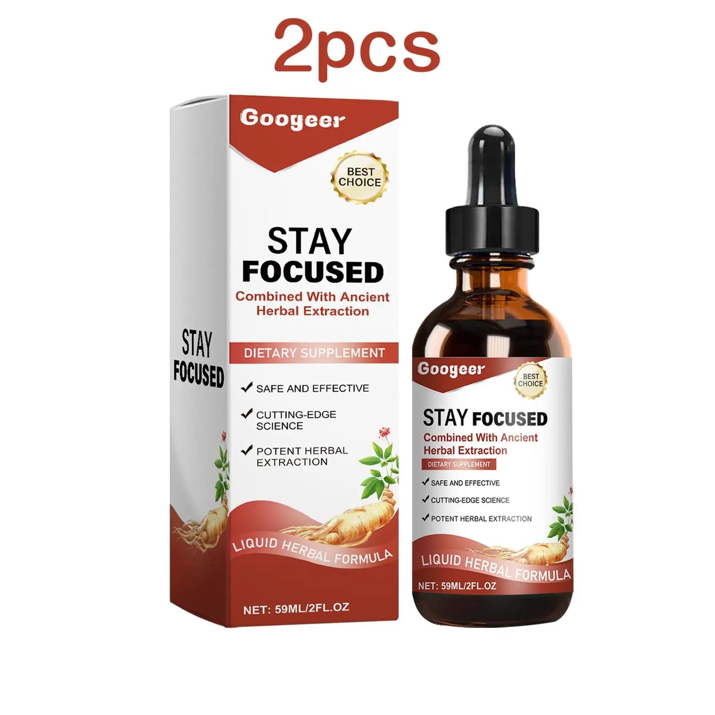 Googeer 59ml Ginseng Extract Drops Dietary Supplement Enhance Energy Immune Relieve Fatigue Herbal Health Entrance Drops buy 1 free 1 United States