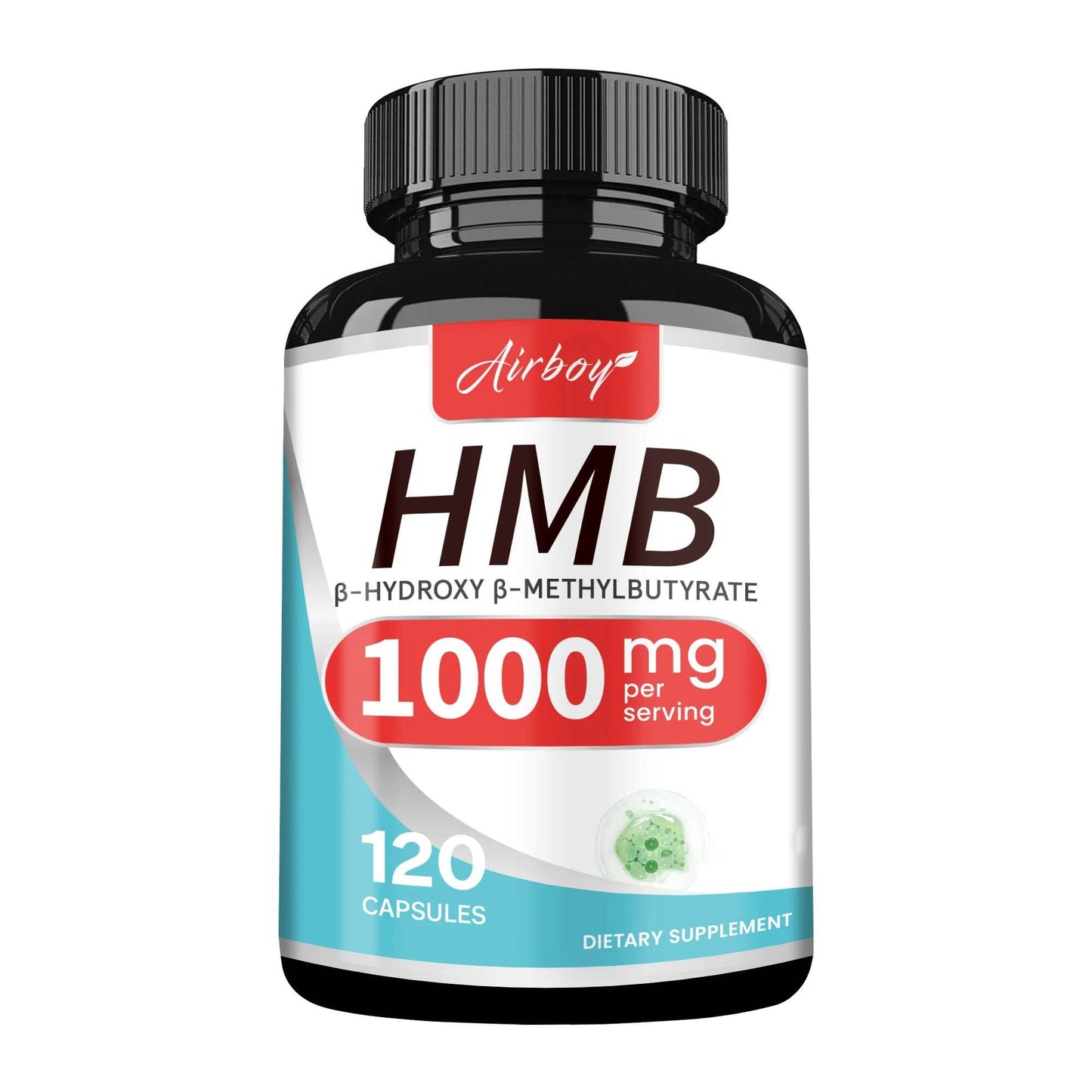 HMB Supplements - Replenish Energy and Improve Endurance, Promote Muscle Growth & Recovery Relieve Muscle Loss - 120 Capsules 120 Capsules United States