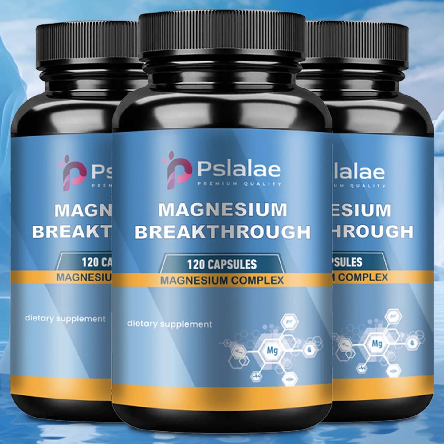Magnesium Complexes Health Care Vitamins & Supplements 120 Capsules for Nerve Muscle Energy Support And Improved Sleep Quality