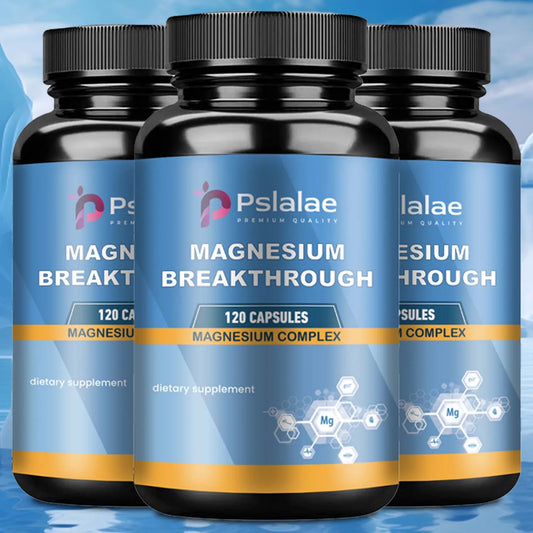Magnesium Complexes Health Care Vitamins & Supplements 120 Capsules for Nerve Muscle Energy Support And Improved Sleep Quality