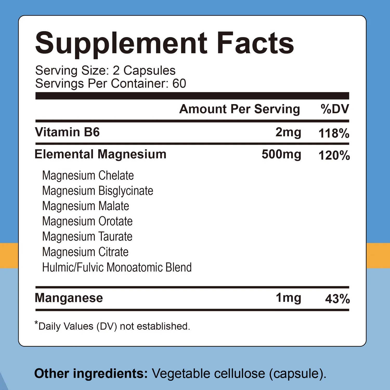 Magnesium Complexes Health Care Vitamins & Supplements 120 Capsules for Nerve Muscle Energy Support And Improved Sleep Quality