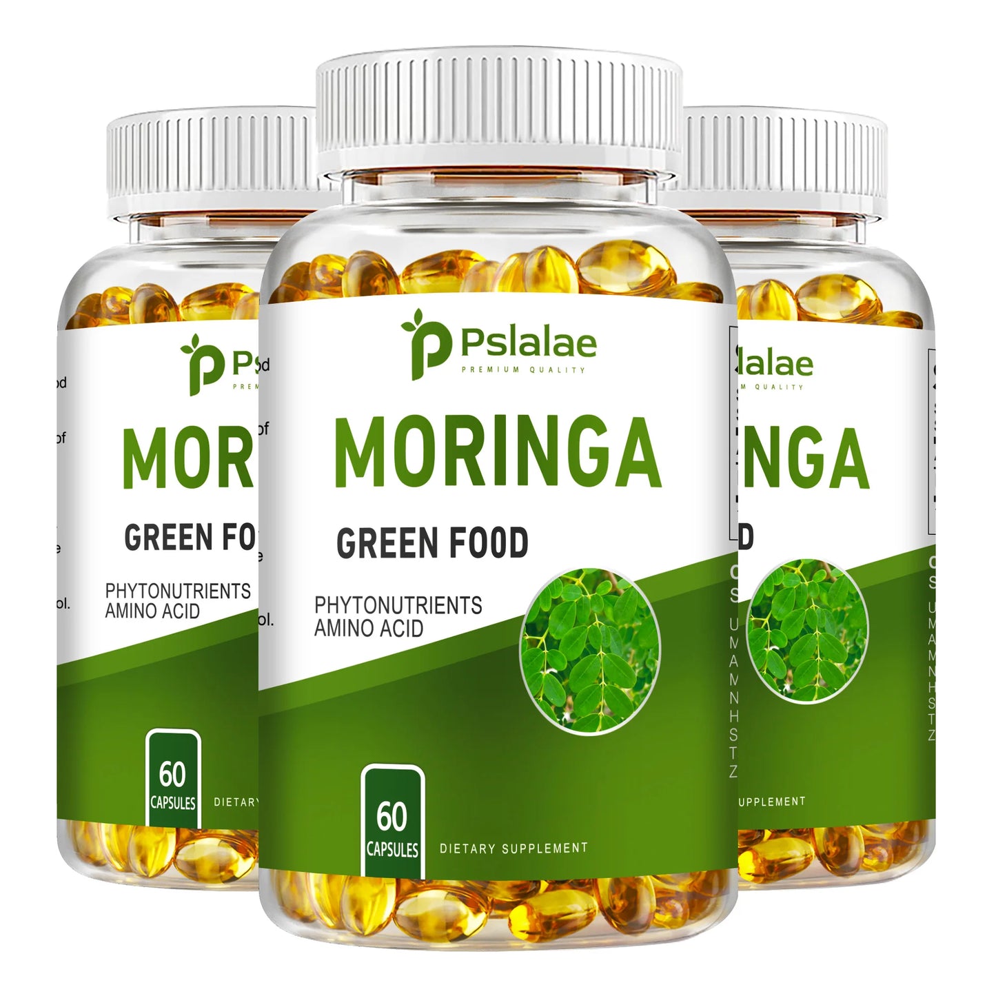 Moringa Supplement Capsules 60 Count Promotes Bone Joint Immune Health Enhances Energy Endurance Concentration Plant Extracts Three-Best choice