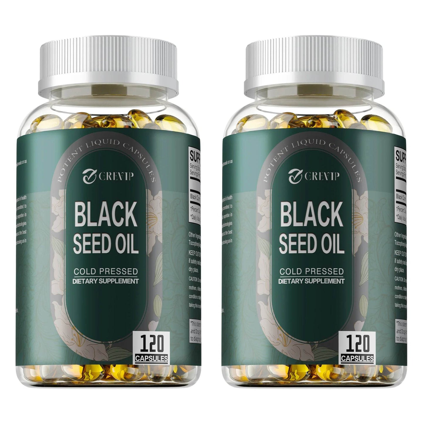 Black Seed Oil - Supports Skin, Digestion, Joints, Immune Health, Promotes Hair Growth - 120 Capsules Two-More favorable United States