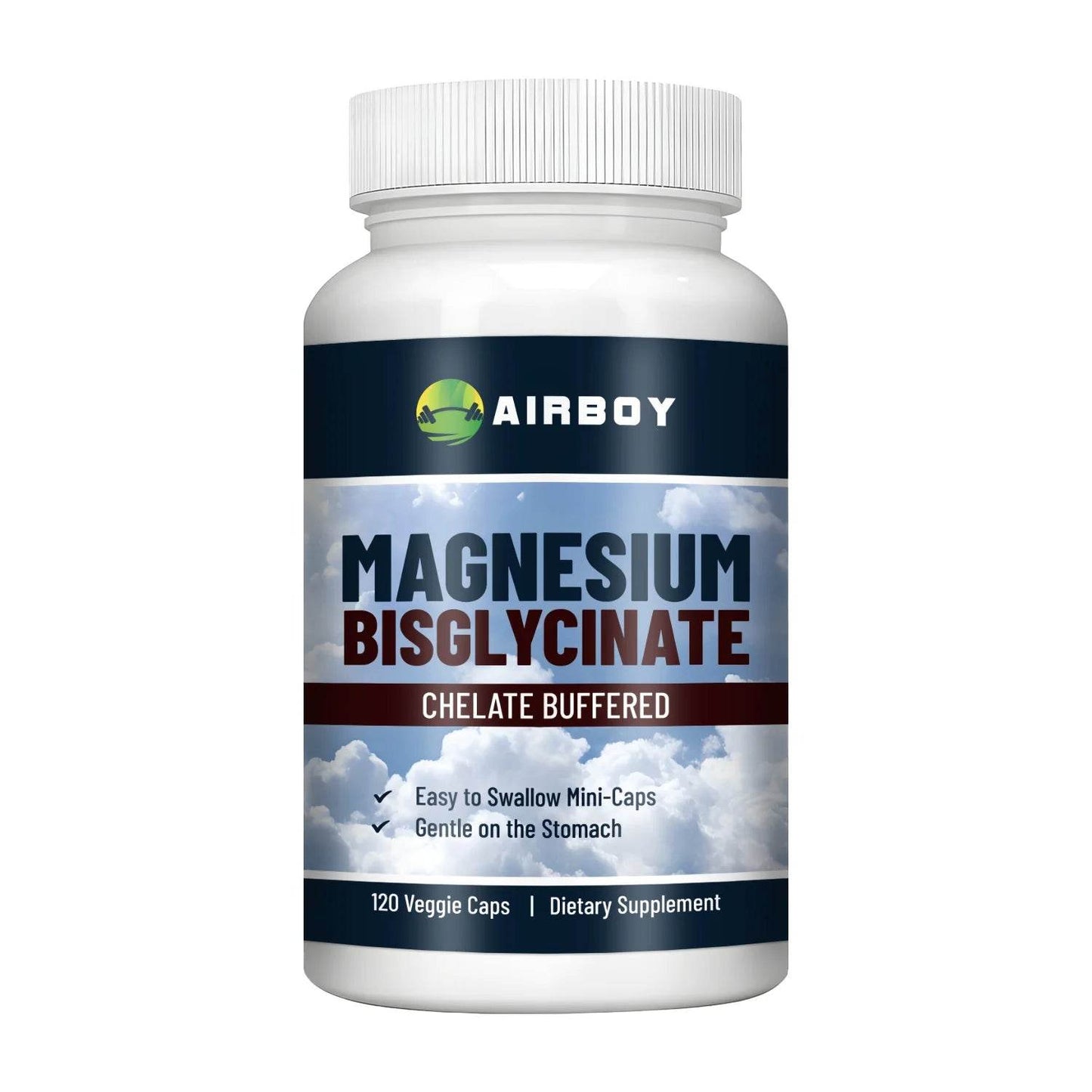 Magnesium Bisglycinate Supplement - Muscle, Nerve, Sleep, Joints, Bones Health, Immune & Energy - 120 Capsules 120 Capsules United States