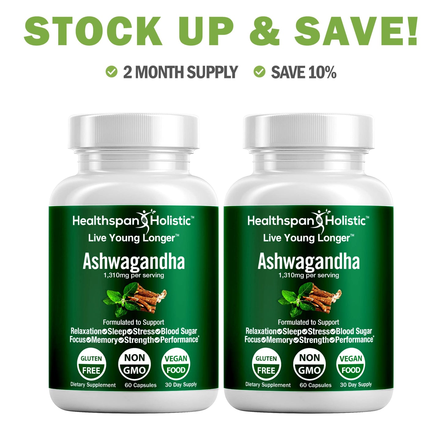 Organic Ashwagandha 60 Capsules