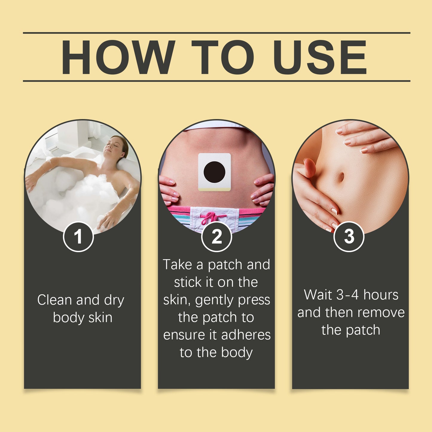 Bee Venom Lymphatic Drainage Weight Loss Patch, Lymphatic Slimming Paste Shaping Slimming Digestion Health Vitality Detumescence Care Body Shaping Considerate