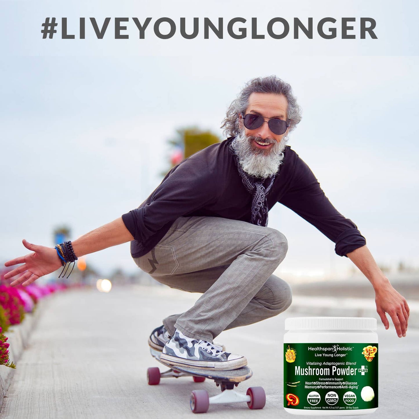 Organic Adaptogenic Mushroom Powder+