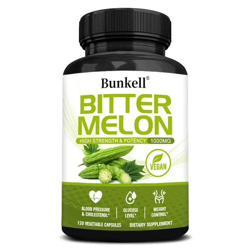 Bitter Melon Extract, Supports Blood Pressure, Weight Management, Balanced Blood Sugar Health & Circulation, 120 Capsules United States 120count