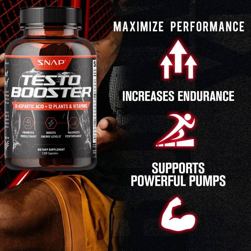 Men's Enhancer - Promotes Muscle Growth, Boosts Natural Energy, Stamina and Strength, 120 Capsules