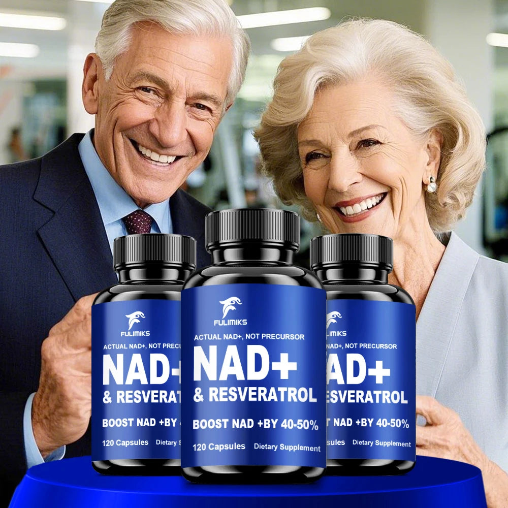 NAD Supplements, Supplements with Resveratrol + Vitamin B3, Nad Plus Boost Supplements - Supports Cellular Health