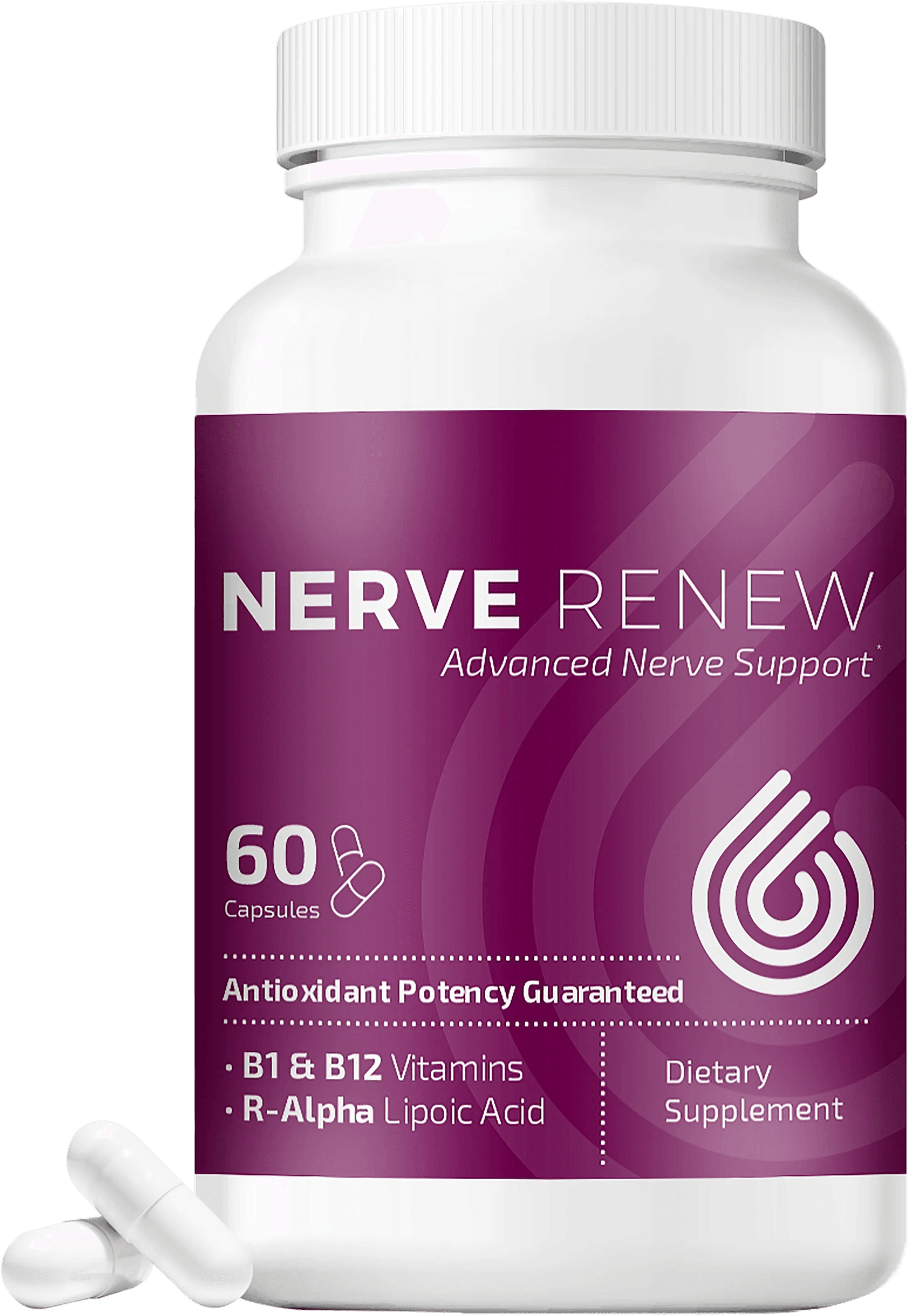Vitamin D, Vitamin B Complex, Advanced Nerve Support - 300 mg Stabilized R-Lipoic Acid, Benfotiamine, 60 Capsules United States 60count