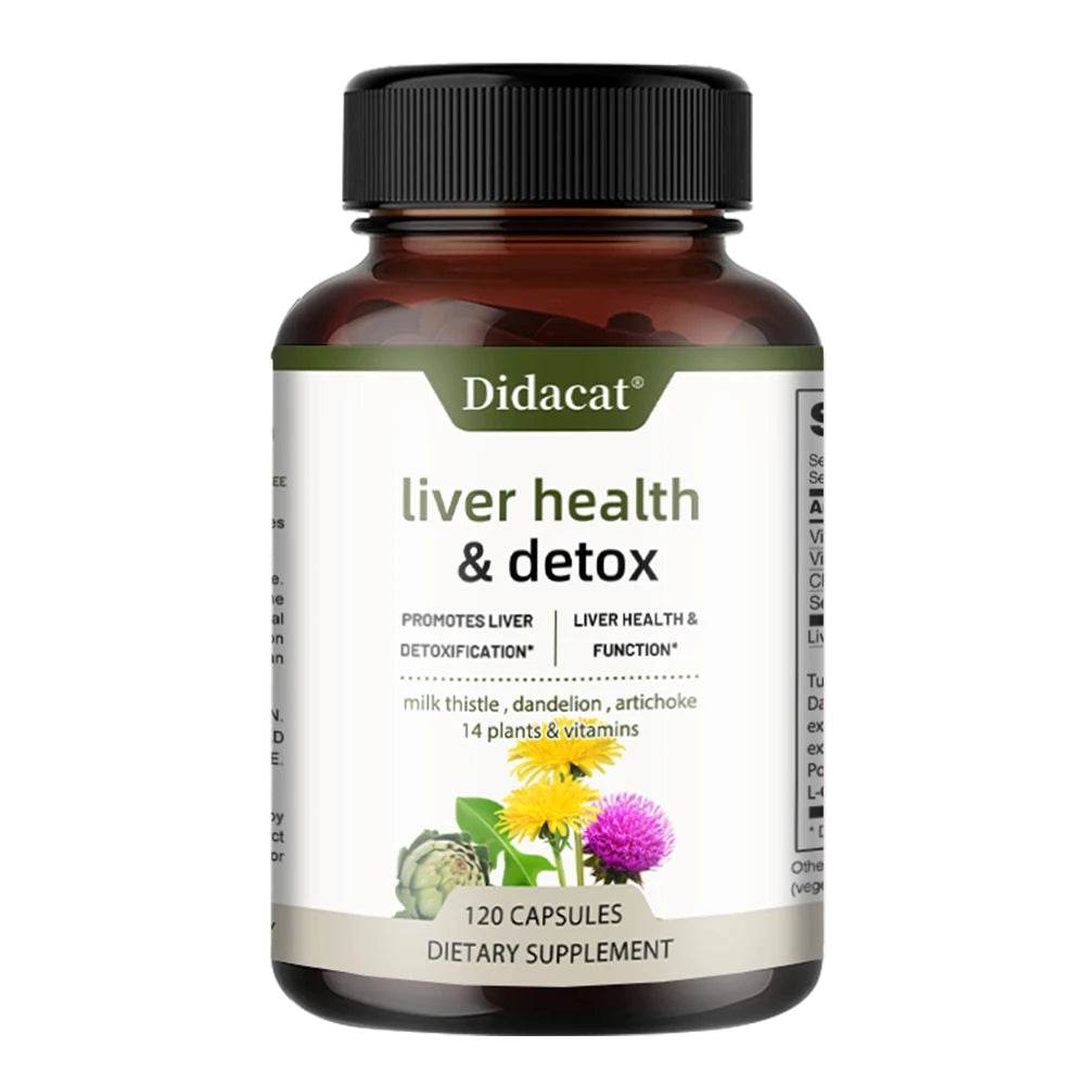 Liver Health Support Supplement - Liver Cleanse Detox & Repair Formula - Milk Thistle, Artichoke & Dandelion Root Extracts United States 120count