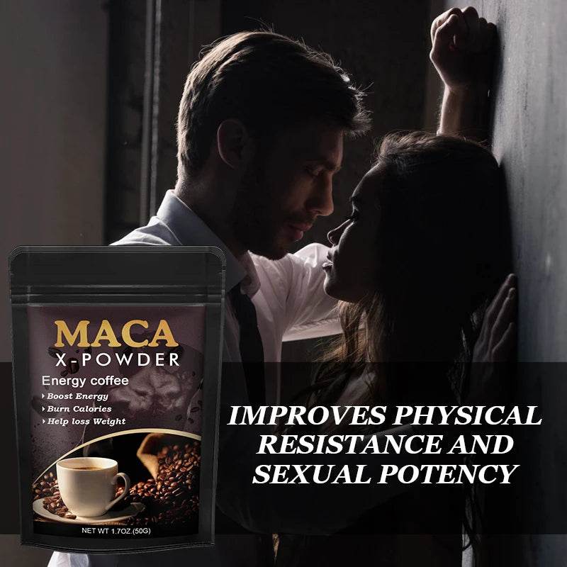 BEWORTHS 50G Maca Root Coffee Energy Supplement,Supports Athletic Performance and Motivation,Builds Muscle and Strengthens