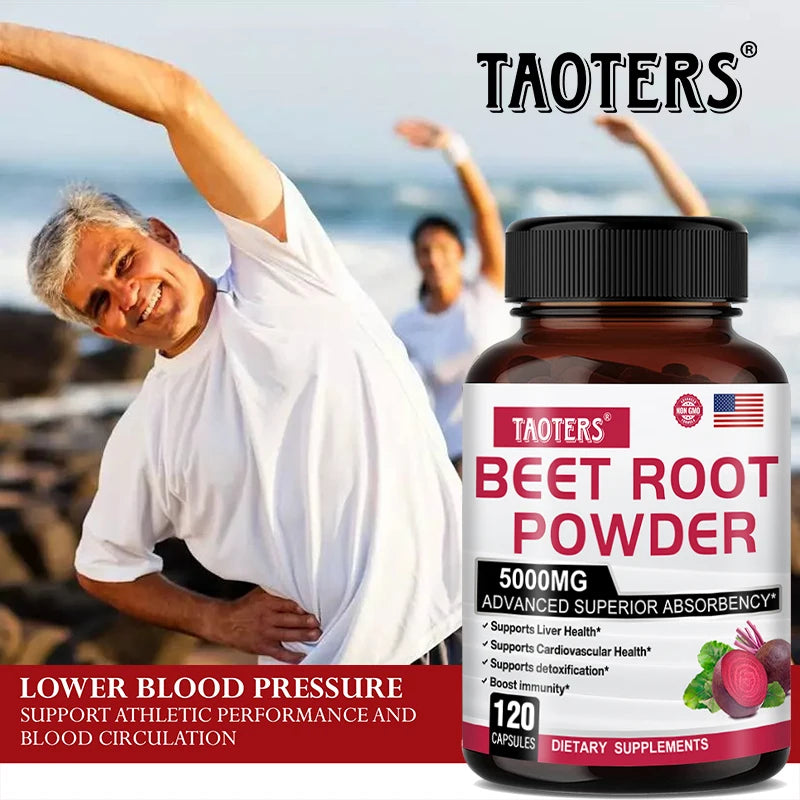 Liver Supplements - Beetroot Milk Thistle Grapeseed Extract Capsules, Cardiovascular Detoxification and Kidney Support
