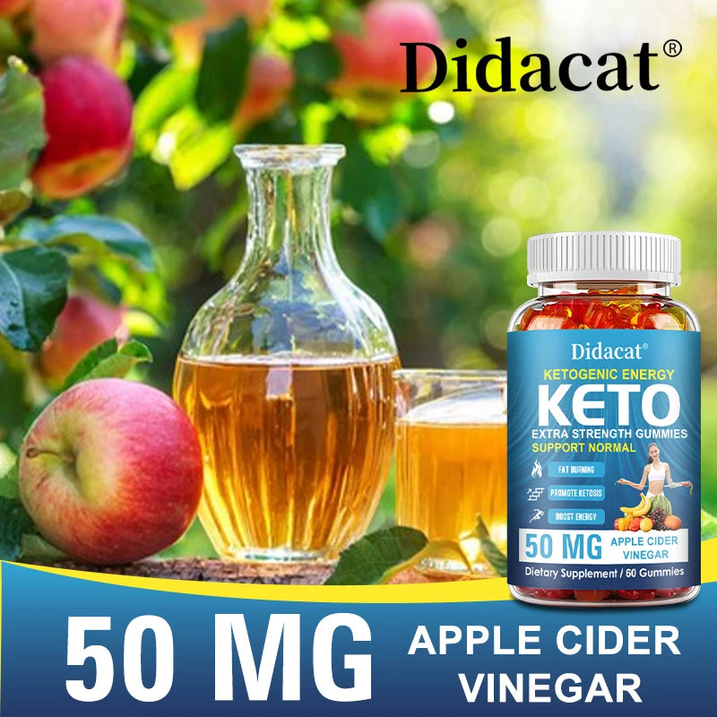 Apple Cider Vinegar 50 mg, Organic Pomegranate Juice Powder, Energy, Weight Management Support, 60 Capsules, Dietary Supplement