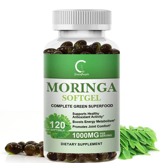 Organic Moringa Leaf Extract 1000mg Serving 100% Pure 120 Caps Immune Support , Strong Antioxidant, Digestive & Gut Health United States