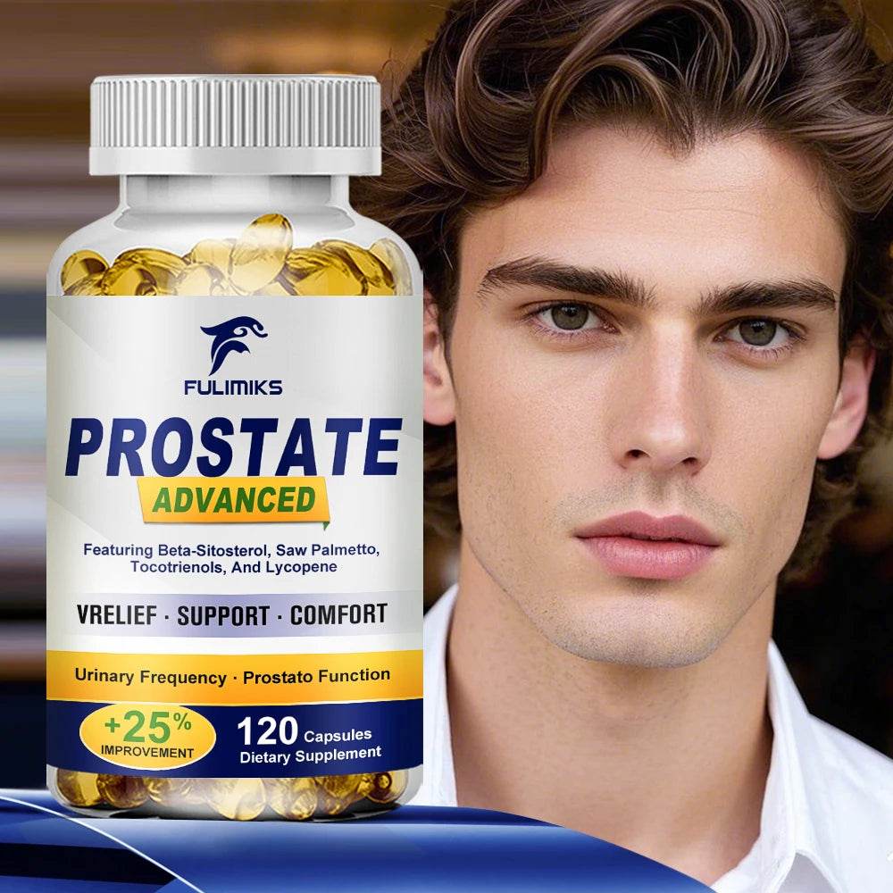 Prostate Advanced, Saw Palmetto Sitosterol Capsules for Men's Prostate Health, Hair Growth, Men's Health, Urinary Tract Health