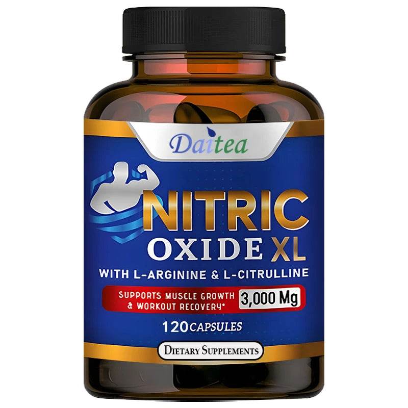 Nitric Oxide Booster, Beta-Alanine, Premium Muscle Support Nitric Oxide Booster, Maximum Potency, Strong, 120 Capsules 120coumt United States