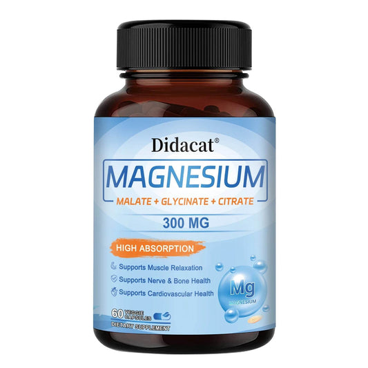 High Absorption Magnesium Complex - Supports Muscle, Nerve, Bone and Cardiovascular Health, Vegetarian, Non-GMO, 60 Capsules 60count United States