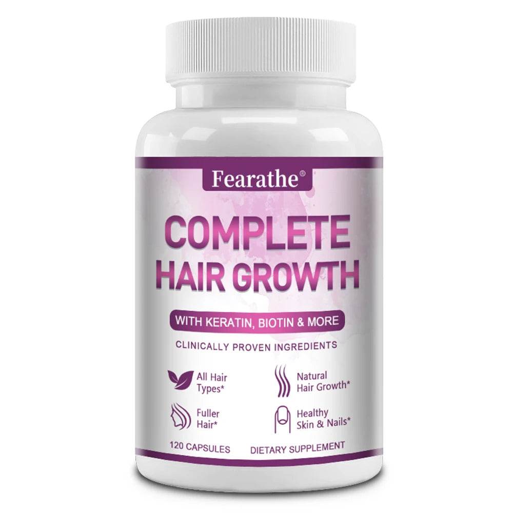 Premium Hair Growth for Men and Women - Hair Care Vitamins with Biotin and Keratin - Promotes Thicker, Healthier Hair Growth United States 120count