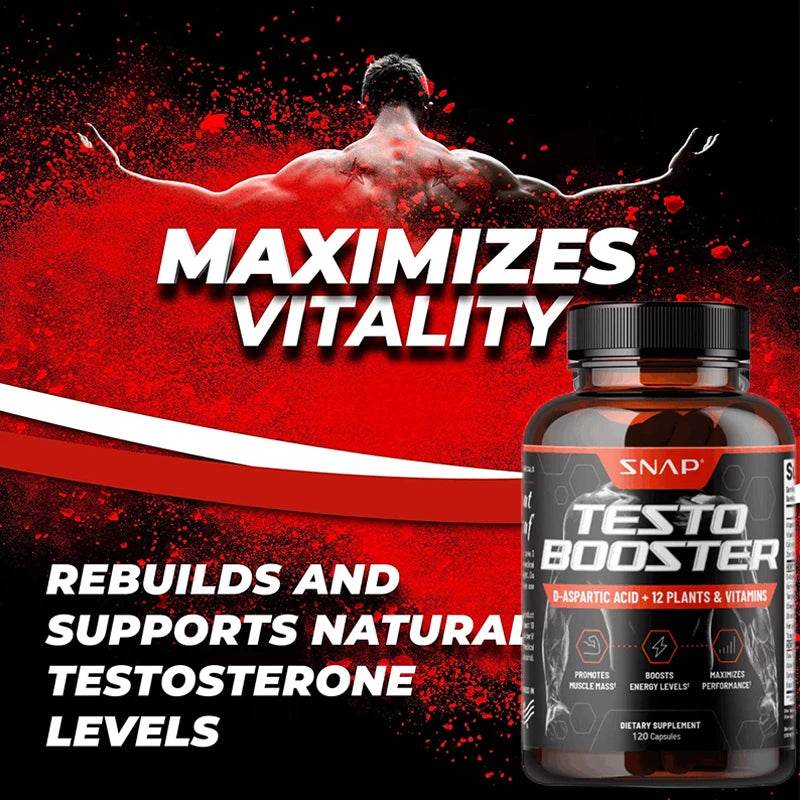 Men's Enhancer - Promotes Muscle Growth, Boosts Natural Energy, Stamina and Strength, 120 Capsules
