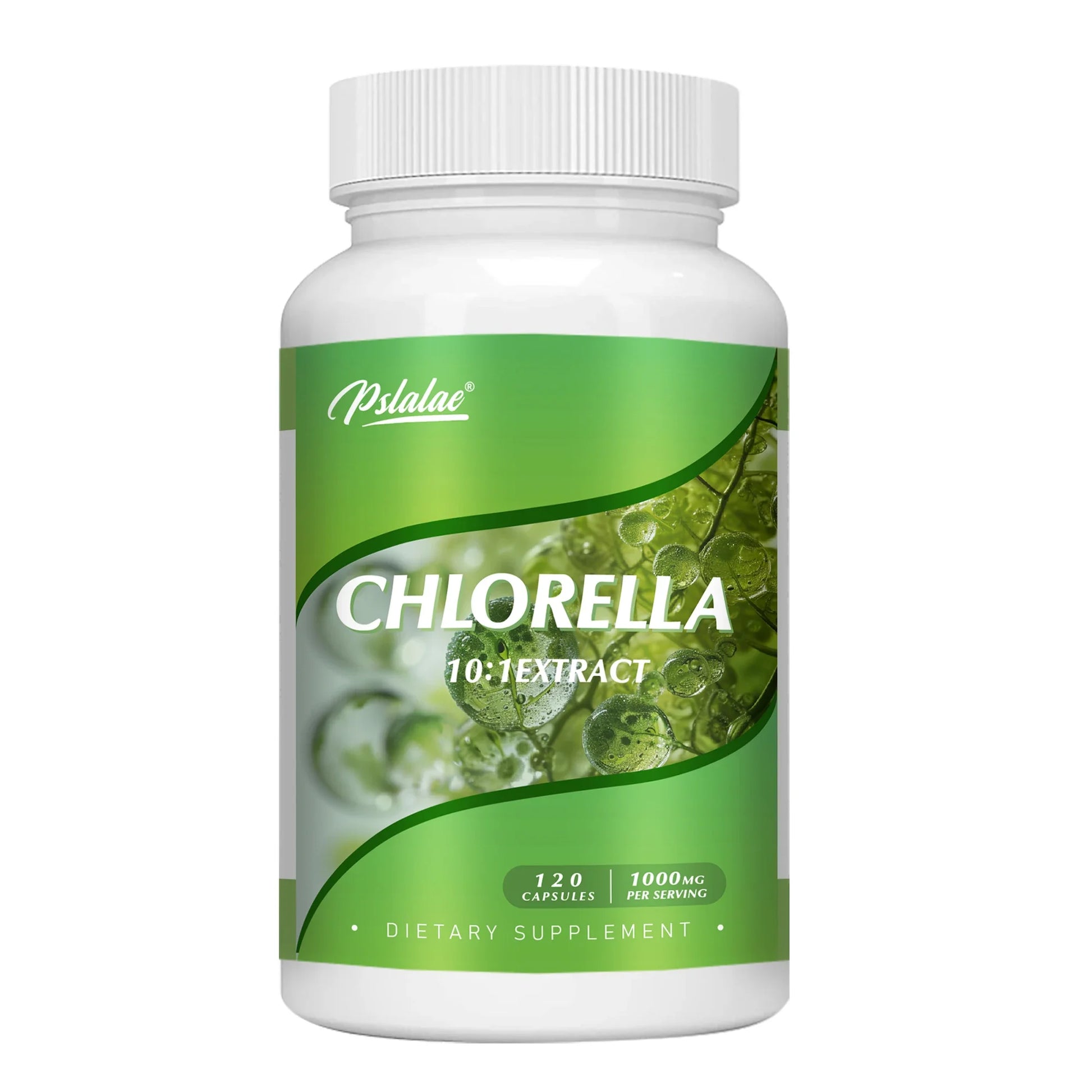 Chlorella - Liver Cleansing, Detoxification and Repair - Superfood Detox Supplement, Helps Free Radicals - 120 Capsules One-Trial stage United States