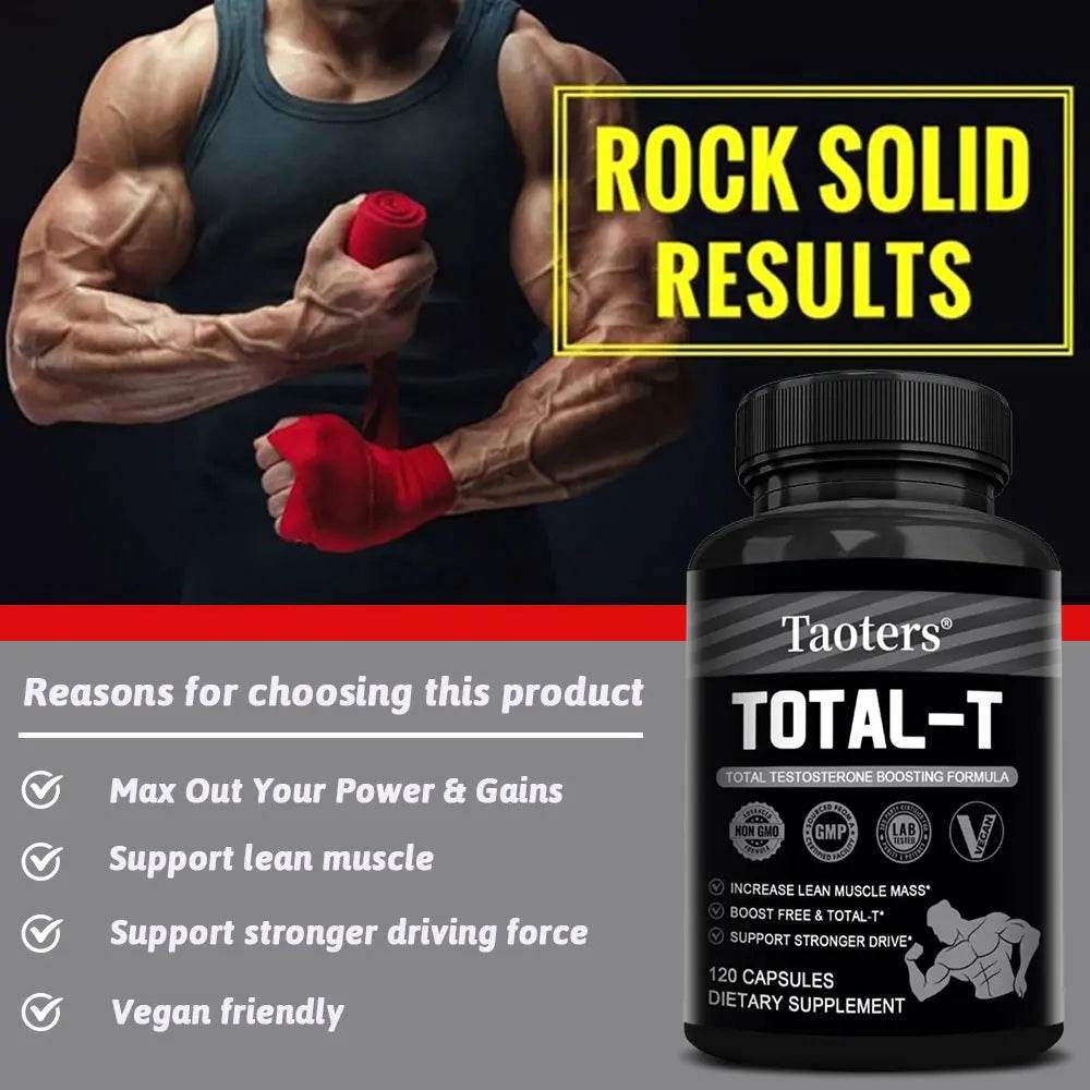 Supports Healthy Muscle Levels - Men's Supplement, Energy and Vitality Booster, Supports Strength and Endurance