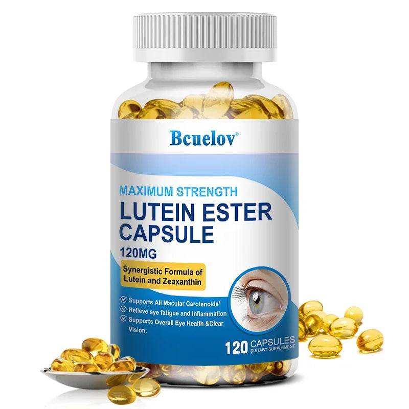 Lutein Supplements with Zinc and Grape Seed Extract May Support Clearer Vision, Relieve Dry Eyes, and Promote Overall Eye Health 120count United States