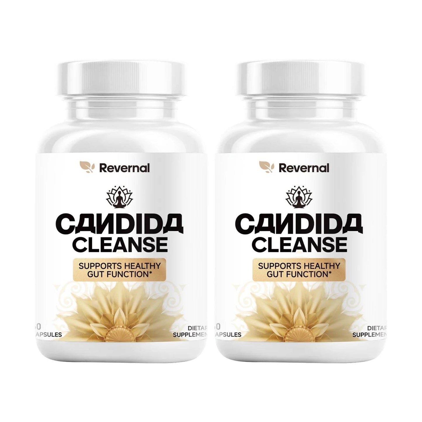 Candida Cleanse - Gut & Colon Support (60 Capsules) - for Men & Women - Natural Herbs for Intestinal Detox - Anti Yeast Overgrow 2pcs Long Support United States