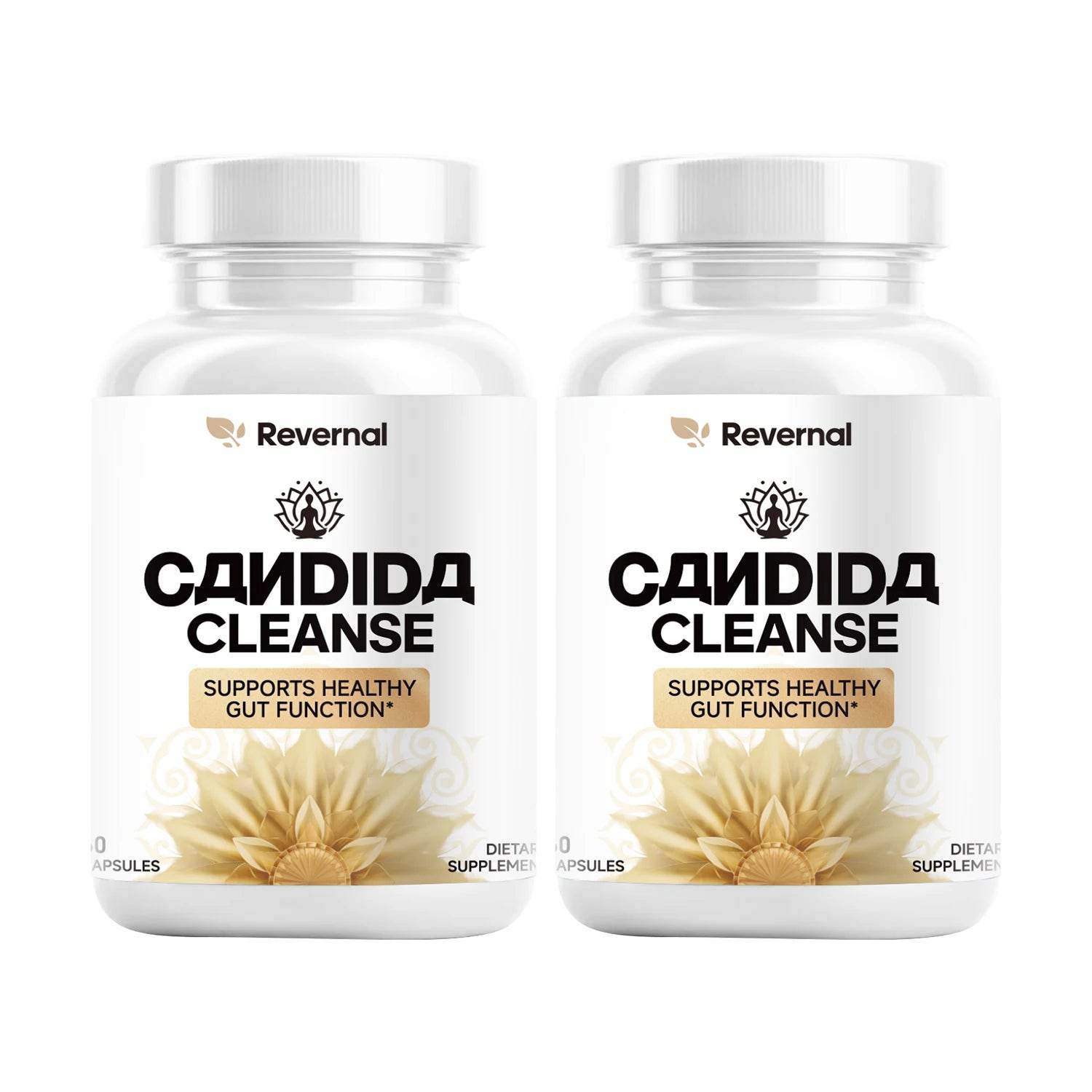 Candida Cleanse - Gut & Colon Support (60 Capsules) - for Men & Women - Natural Herbs for Intestinal Detox - Anti Yeast Overgrow 2pcs Long Support United States