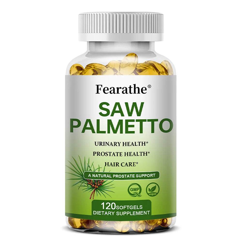 Saw Palmetto 500 mg Prostate Supplements Urinary and Prostate Health, Hair Care and Hair Loss Capsules 120 count United States